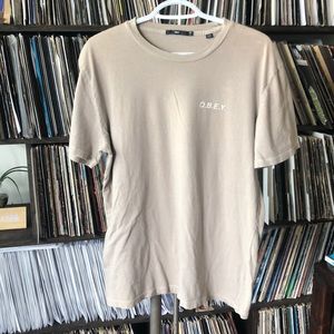 OBEY SHIRT CREAM LARGE